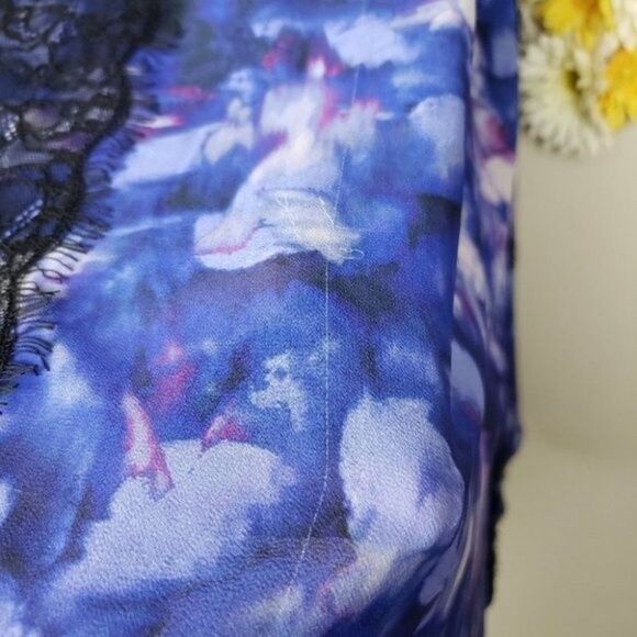 Badgley Mischka Lace Trapeze Mini Dress size 10 - Picture 11 of 15